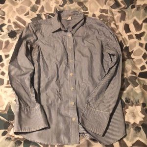 JCrew XS slim fit button down striped shirt